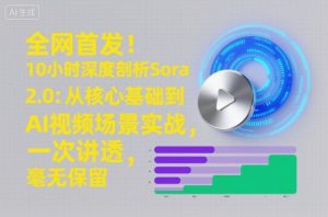 全网首发！10小时深度剖析Sora 2.0：从核心基础到AI视频场景实战，一次讲透，毫无保留-沐风资源库