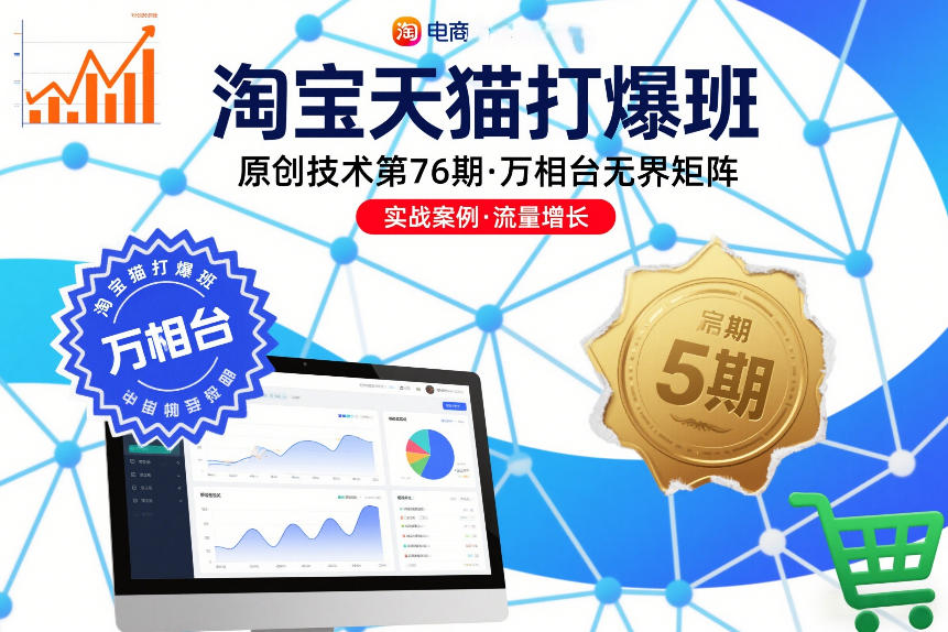 淘宝天猫打爆班原创技术第76期，万相台无界矩阵-沐风资源库