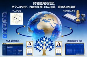 跨境出海实战营，从个人IP定位、内容创作到TikTok运营、跨境选品全覆盖-沐风资源库