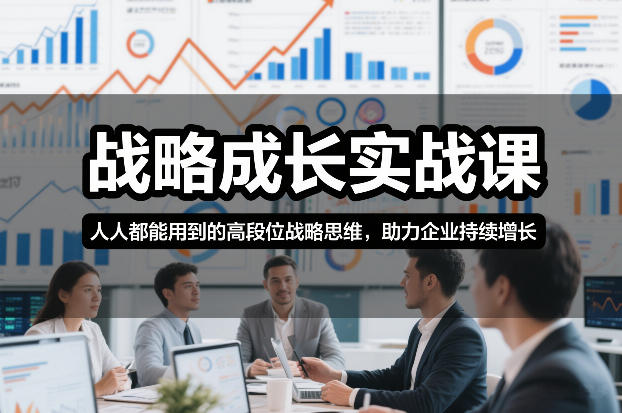 战略成长实战课，人人都能用到的高段位战略思维，助力企业持续增长-沐风资源库