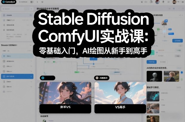 Stable Diffusion ComfyUI实战课：零基础入门，AI绘图从新手到高手-沐风资源库