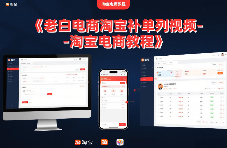 老白电商淘宝补单系列视频-淘宝电商教程-沐风资源库