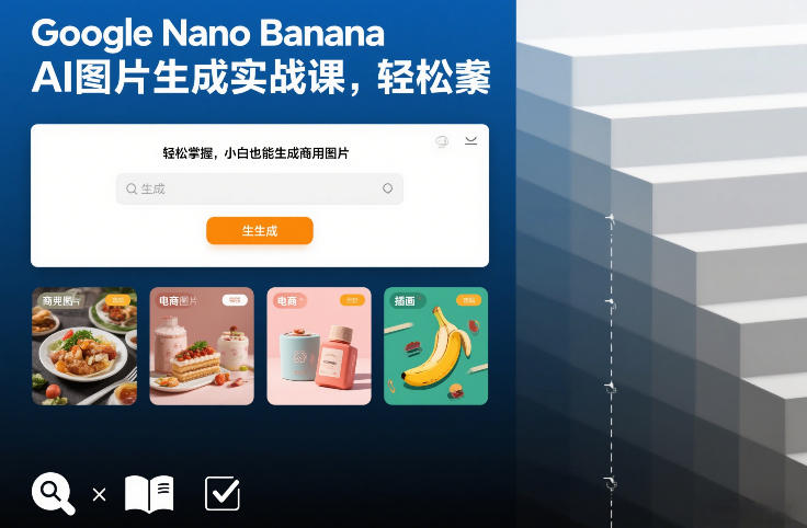 Google Nano Banana AI图片生成实战课，轻松掌握，小白也能生成商用图片-沐风资源库