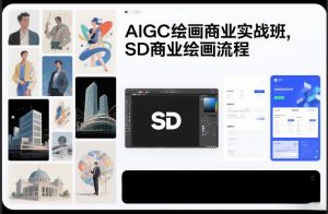 AIGC绘画商业实战班，SD商业绘画流程-沐风资源库