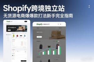 Shopify跨境独立站无货源电商爆款打法新手完全指南-沐风资源库