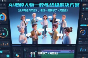 AI视频人物一致性终极解决方案（含多角色对口型），看这一篇就够了（完整版）-沐风资源库