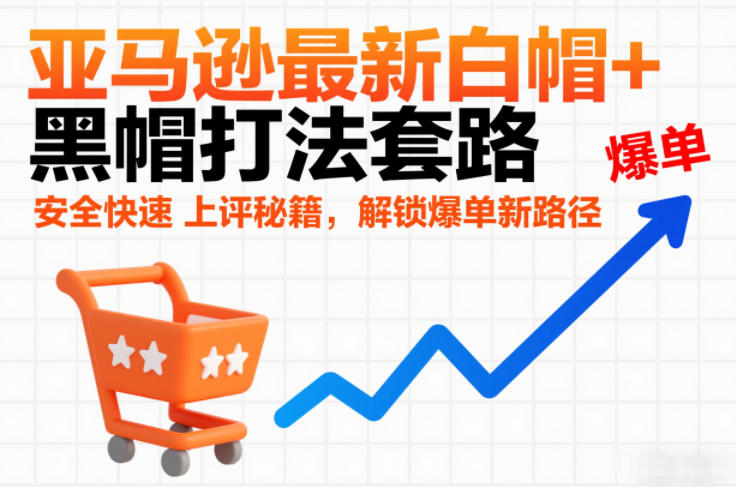 亚马逊最新白帽+黑帽打法套路，安全快速上评秘籍，解锁爆单新路径-沐风资源库