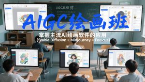 AIGC绘画班，掌握主流Ai绘画软件的应用（Stable Diffusion x Midjourney x Fooocus）-沐风资源库