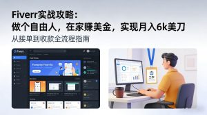Fiverr实战攻略，做个自由人，在家賺美金，实现月入6k美刀-沐风资源库