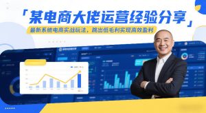 某电商大佬运营经验分享，最新系统电商实战玩法，跳出低毛利实现高效盈利-沐风资源库