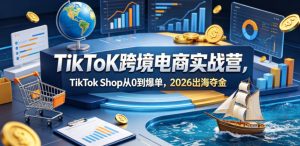 TikToK跨境电商实战营，TikTok Shop从0到爆单，2026出海夺金-沐风资源库
