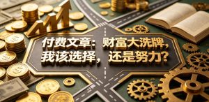 付费文章:财富大洗牌,我该选择,还是努力?-沐风资源库