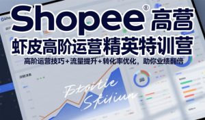 Shopee虾皮高阶运营精英特训营，高阶运营技巧+流量提升+转化率优化，助你业绩翻倍（更新26年5月）-沐风资源库