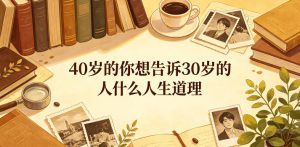 公众号付费文章：40岁的你想告诉30岁的人什么人生道理？-沐风资源库