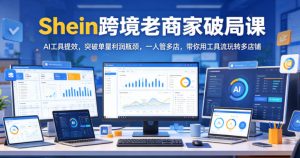 Shein跨境老商家破局课，AI工具提效，突破单量利润瓶颈，一人管多店，带你用工具流玩转多店铺-沐风资源库