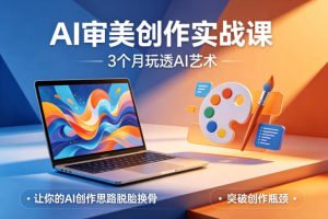 AI审美创作实战课,3个月玩透AI艺术,让你的AI创作思路脱胎换骨,突破创作瓶颈(更新0617)-沐风资源库