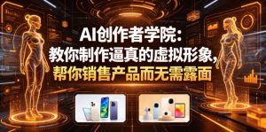 AI创作者学院：教你制作逼真的虚拟形象，帮你销售产品而无需露面【原创双语字幕】-沐风资源库
