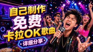 零基础AI制作免费卡拉OK视频教程，从歌曲生成、音轨分离到字幕制作、视频导出，手把手教学-沐风资源库
