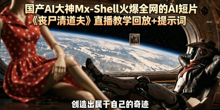 国产AI大神Mx-Shell火爆全网的AI短片《丧尸清道夫》直播教学回放+提示词-沐风资源库