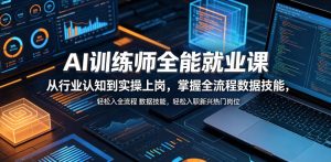 AI训练师全能就业课,从行业认知到实操上岗,掌握全流程数据技能,轻松入职新兴热门岗位-沐风资源库