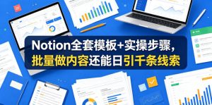 Notion全套模板+实操步骤，批量做内容还能日引千条线索【原创双语字幕】-沐风资源库