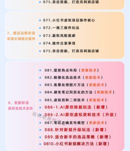 小红书虚拟项目特训班9.0，AI原创PPT技术全跑通，单品单店月纯利润几个W-沐风资源库